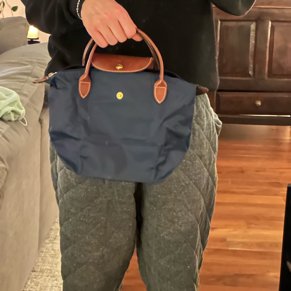 Longchamp Navy Tote Bag